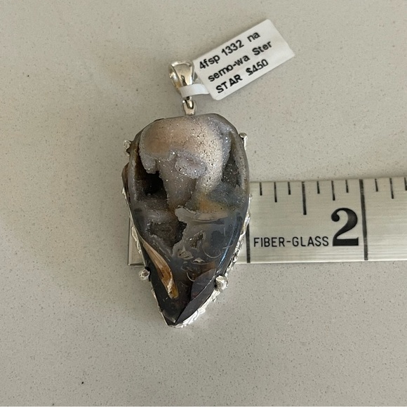 Unisex One of a Kind Shell Fossil 100 Million Years Old Pendant - Picture 2 of 12